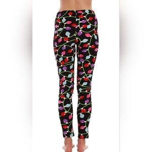 Holiday Christmas Light Bulb Leggings, Size M, NEW!